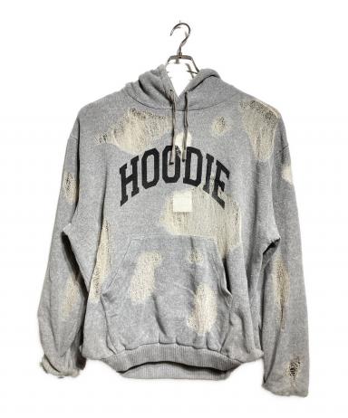 トップス doublet RIPPED OFF KNIT HOODIE TOPGRAY 中古・古着通販】doublet (ダブレット) RIPPED OFF KNIT HOODIE