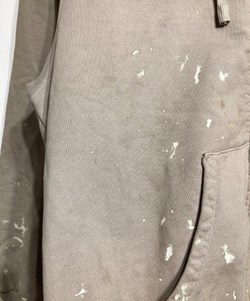 doublet（ダブレット）doublet (ダブレット) MOSS-GROWN EMBROIDERY HOODIE/モスグラウンエンブロイダリーフーディー ベージュ×グリーン サイズ:Lの古着・服飾アイテム