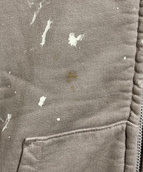 doublet（ダブレット）doublet (ダブレット) MOSS-GROWN EMBROIDERY HOODIE/モスグラウンエンブロイダリーフーディー ベージュ×グリーン サイズ:Lの古着・服飾アイテム