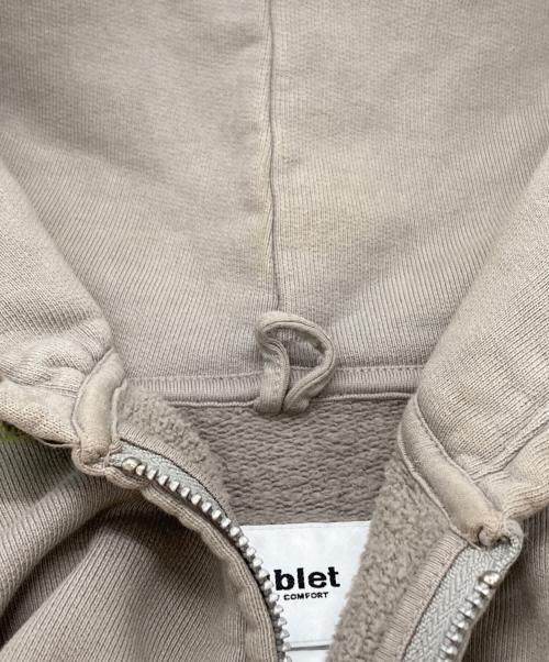 doublet（ダブレット）doublet (ダブレット) MOSS-GROWN EMBROIDERY HOODIE/モスグラウンエンブロイダリーフーディー ベージュ×グリーン サイズ:Lの古着・服飾アイテム