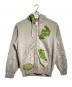 doublet（ダブレット）の古着「MOSS-GROWN EMBROIDERY HOODIE/モスグラウンエンブロイダリーフーディー」｜ベージュ×グリーン