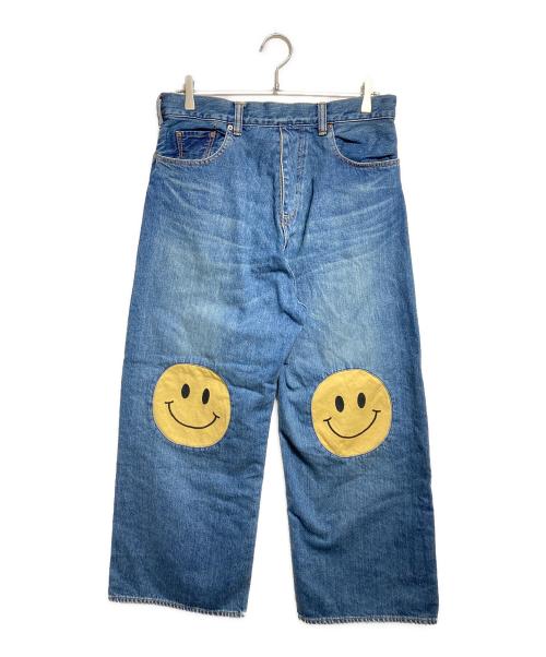 THE SOUL AGE（ザソウルエイジ）THE SOUL AGE (ザソウルエイジ) Knee Laugh Forward Denim Jeans/ニー・ラフ・フォワード・デニム・ジーンズ インディゴ サイズ:Mの古着・服飾アイテム