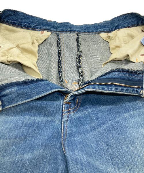 THE SOUL AGE（ザソウルエイジ）THE SOUL AGE (ザソウルエイジ) Knee Laugh Forward Denim Jeans/ニー・ラフ・フォワード・デニム・ジーンズ インディゴ サイズ:Mの古着・服飾アイテム