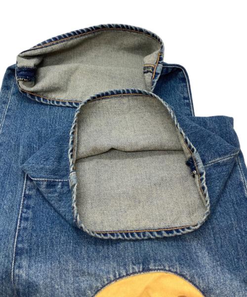 THE SOUL AGE（ザソウルエイジ）THE SOUL AGE (ザソウルエイジ) Knee Laugh Forward Denim Jeans/ニー・ラフ・フォワード・デニム・ジーンズ インディゴ サイズ:Mの古着・服飾アイテム