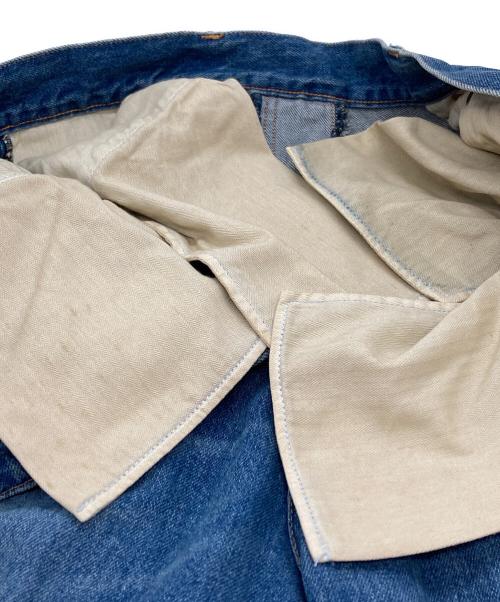 THE SOUL AGE（ザソウルエイジ）THE SOUL AGE (ザソウルエイジ) Knee Laugh Forward Denim Jeans/ニー・ラフ・フォワード・デニム・ジーンズ インディゴ サイズ:Mの古着・服飾アイテム