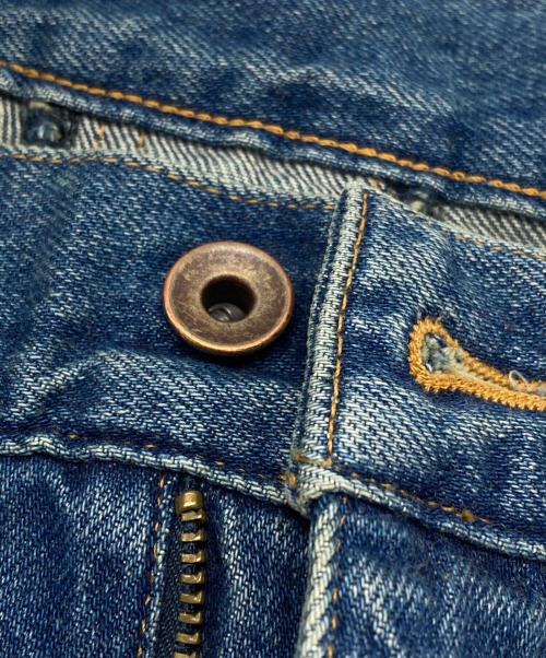 THE SOUL AGE（ザソウルエイジ）THE SOUL AGE (ザソウルエイジ) Knee Laugh Forward Denim Jeans/ニー・ラフ・フォワード・デニム・ジーンズ インディゴ サイズ:Mの古着・服飾アイテム