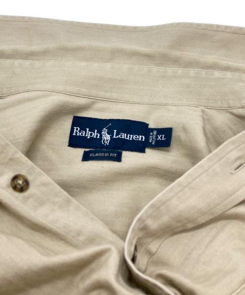 POLO RALPH LAUREN（ポロ・ラルフローレン）POLO RALPH LAUREN (ポロ・ラルフローレン) ベアー刺繍シャツ/Bear-embroidered shirt ベージュ サイズ:XLの古着・服飾アイテム