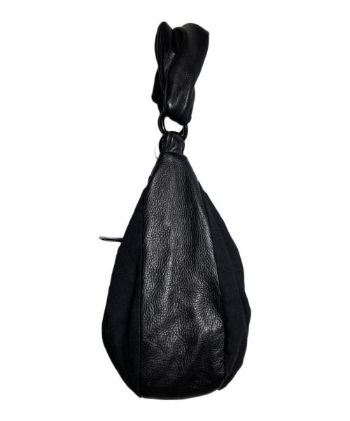 Y's（ワイズ）Y's (ワイズ) MANDARINA (マンダリナ) スエード切替ハンドバッグ/Suede-panel handbag ブラックの古着・服飾アイテム