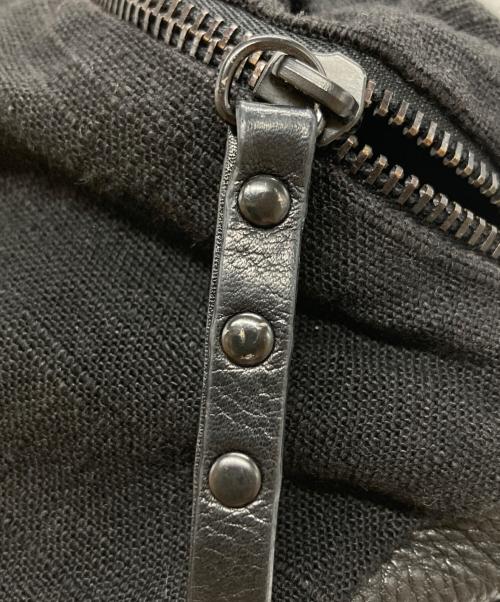Y's（ワイズ）Y's (ワイズ) MANDARINA (マンダリナ) スエード切替ハンドバッグ/Suede-panel handbag ブラックの古着・服飾アイテム