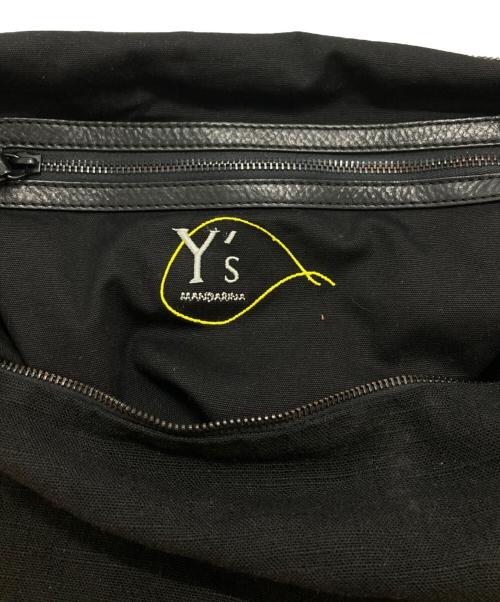 Y's（ワイズ）Y's (ワイズ) MANDARINA (マンダリナ) スエード切替ハンドバッグ/Suede-panel handbag ブラックの古着・服飾アイテム