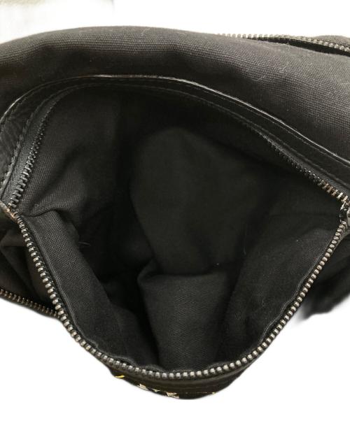 Y's（ワイズ）Y's (ワイズ) MANDARINA (マンダリナ) スエード切替ハンドバッグ/Suede-panel handbag ブラックの古着・服飾アイテム