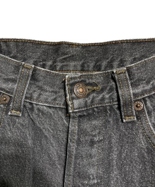 LEVI'S（リーバイス）LEVI'S (リーバイス) 90’S 先染めサルファブラックデニムパンツ ブラック サイズ:33X34の古着・服飾アイテム