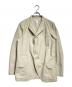 COMME des GARCONS SHIRT（コムデギャルソンシャツ）の古着「チェックテーラードジャケット/Checked tailored jacket」｜ベージュ