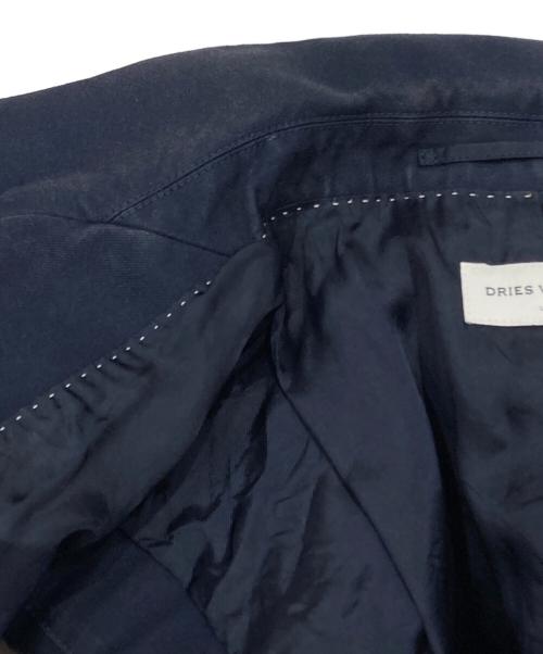 DRIES VAN NOTEN（ドリスヴァンノッテン）DRIES VAN NOTEN (ドリスヴァンノッテン) パワーショルダーダブルブレストジレ/Power-shoulder double-breasted gilet ネイビー サイズ:36の古着・服飾アイテム