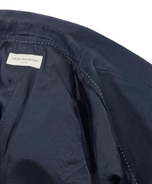 DRIES VAN NOTEN（ドリスヴァンノッテン）DRIES VAN NOTEN (ドリスヴァンノッテン) パワーショルダーダブルブレストジレ/Power-shoulder double-breasted gilet ネイビー サイズ:36の古着・服飾アイテム