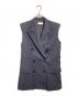 DRIES VAN NOTEN（ドリスヴァンノッテン）の古着「パワーショルダーダブルブレストジレ/Power-shoulder double-breasted gilet」｜ネイビー