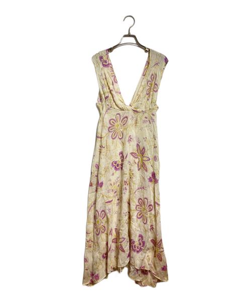 MARNI（マルニ）MARNI (マルニ) 花柄ノースリーブワンピース/Floral sleeveless dress ベージュ サイズ:38の古着・服飾アイテム