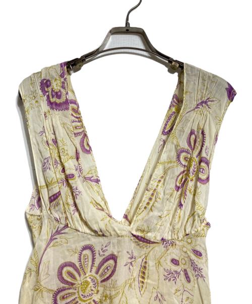 MARNI（マルニ）MARNI (マルニ) 花柄ノースリーブワンピース/Floral sleeveless dress ベージュ サイズ:38の古着・服飾アイテム