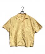 COMME des GARCONS HOMMEコムデギャルソン オム）の古着「ポリエステルオープンカラーシャツ」｜オレンジ