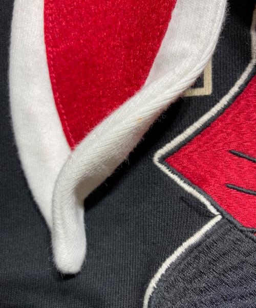 VANSON（バンソン）VANSON (バンソン) デスラビット刺繍ジップパーカー ブラック サイズ:Ｍの古着・服飾アイテム