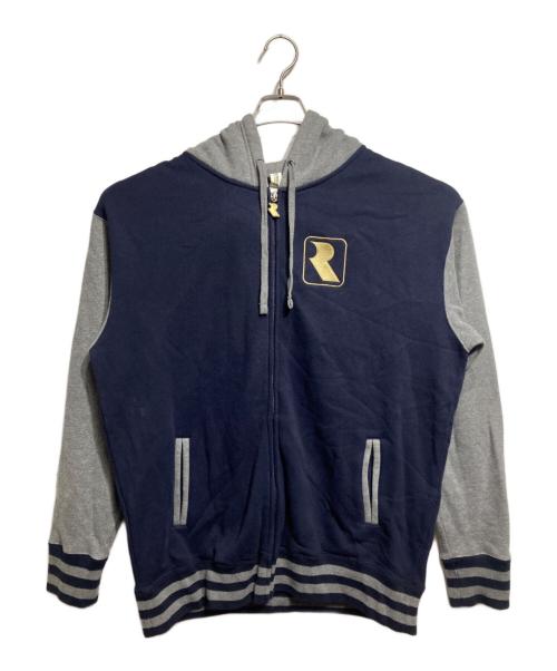 RAREWARE（レアウェア）RAREWARE (レアウェア) バーシティパーカー/Varsity Hoodie ネイビー×グレー サイズ:XLの古着・服飾アイテム