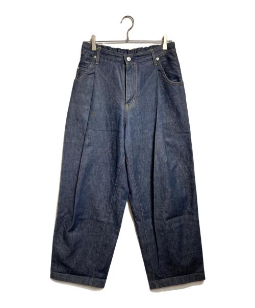 NEON SIGN（ネオンサイン）NEON SIGN (ネオンサイン) WIDE DENIM SLACKS 'RIGID'/ワイドデニムスラックス「リジッド」 インディゴ サイズ:2の古着・服飾アイテム