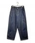 NEON SIGN（ネオンサイン）の古着「WIDE DENIM SLACKS 'RIGID'/ワイドデニムスラックス「リジッド」」｜インディゴ