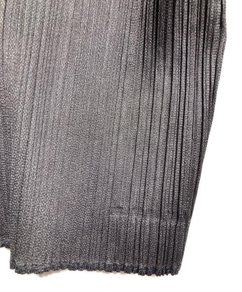 PLEATS PLEASE（プリーツプリーズ）PLEATS PLEASE (プリーツプリーズ) 変形カットソー/cut-and-sew top グレー サイズ:3の古着・服飾アイテム