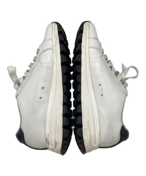 PRADA（プラダ）PRADA (プラダ) サイドロゴ レザー ローカットスニーカー/Side-Logo Leather Sneakers ホワイト サイズ:38の古着・服飾アイテム