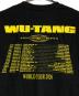 中古・古着 wu-tang clan (ウータンクラン) THE FINAL CHAMBER tour26 Tee/ウータン・クラン ブラック サイズ:M：9000円