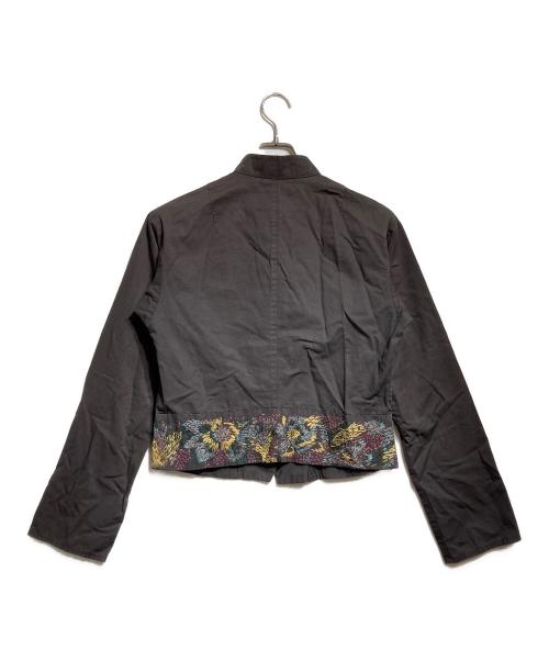 DRIES VAN NOTEN（ドリスヴァンノッテン）DRIES VAN NOTEN (ドリスヴァンノッテン) スタンドカラー刺繍ジャケット/Embroidered Stand-Collar Jacket グレー サイズ:42の古着・服飾アイテム