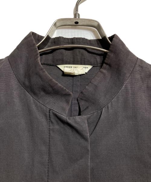 DRIES VAN NOTEN（ドリスヴァンノッテン）DRIES VAN NOTEN (ドリスヴァンノッテン) スタンドカラー刺繍ジャケット/Embroidered Stand-Collar Jacket グレー サイズ:42の古着・服飾アイテム