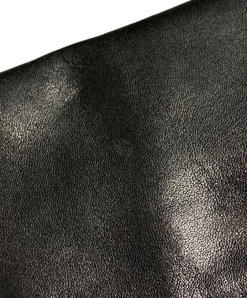 ISSEY MIYAKE STUDIO（イッセイミヤケスタジオ）ISSEY MIYAKE STUDIO (イッセイミヤケスタジオ) フラップレザーショルダーバッグ/Leather flap shoulder bag ブラックの古着・服飾アイテム