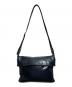ISSEY MIYAKE STUDIO (イッセイミヤケスタジオ) フラップレザーショルダーバッグ/Leather flap shoulder bag ブラック：12000円