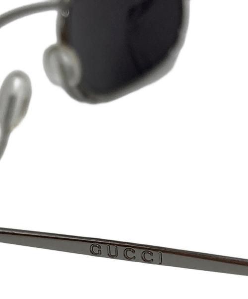 GUCCI（グッチ）GUCCI (グッチ) チャイルドメタルサングラス/Children's metal sunglasses シルバー×グレー サイズ:43◇27の古着・服飾アイテム