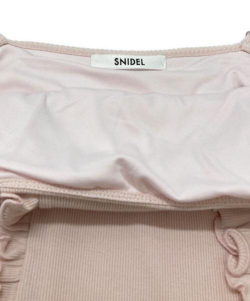 Snidel（スナイデル）Snidel (スナイデル) フリルメローキャミワンピース/Ruffled Lettuce-Edge Camisole Dress ピンク サイズ:1の古着・服飾アイテム