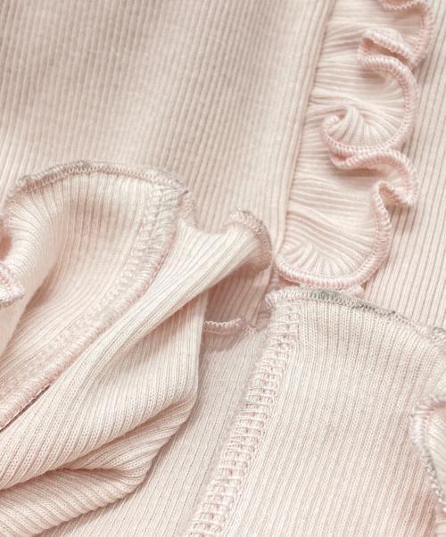 Snidel（スナイデル）Snidel (スナイデル) フリルメローキャミワンピース/Ruffled Lettuce-Edge Camisole Dress ピンク サイズ:1の古着・服飾アイテム