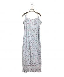MAISON SPECIAL（メゾンスペシャル）の古着「Small Flower Pleated Dress/小花柄プリーツワンピース」｜ブルー