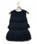 beautiful people (ビューティフルピープル) フリンジノースリーブニット/Fringed Sleeveless Knit Top ブラック サイズ:36：6000円