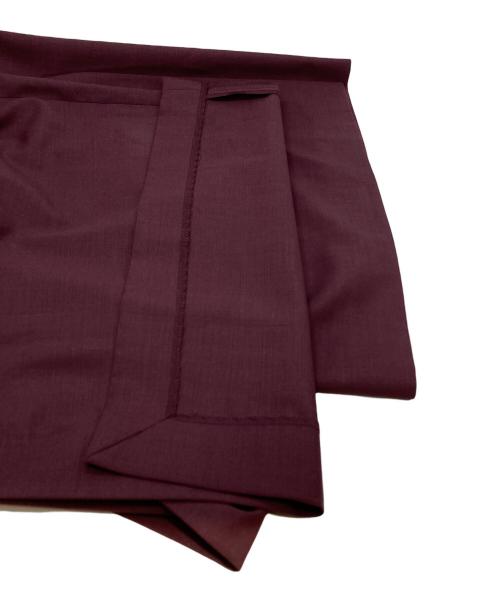 LE PHIL（ル フィル）LE PHIL (ル フィル) ドライウールサイドベンツパンツ/Dry Wool Side-Vent Trousers レッド サイズ:1の古着・服飾アイテム