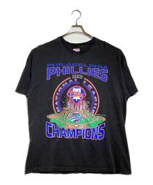 Hanes（ヘインズ）の古着「プリントTシャツ/printed t-shirt」｜ブラック