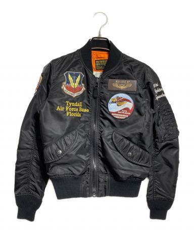 中古・古着通販】AVIREX (アヴィレックス) MA-1ジャケット ブラック
