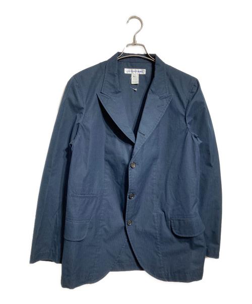 COMME des GARCONS SHIRT（コムデギャルソンシャツ）COMME des GARCONS SHIRT (コムデギャルソンシャツ) チェックテーラードジャケット ネイビー サイズ:Mの古着・服飾アイテム