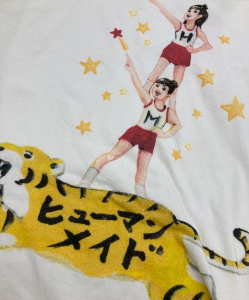 HUMAN MADE（ヒューマンメイド）HUMAN MADE (ヒューマンメイド) プリントTシャツ ホワイト サイズ:Mの古着・服飾アイテム