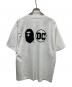 A BATHING APE (アベイシングエイプ) DC (ディーシー) コラボプリントTシャツ ホワイト サイズ:L：6000円