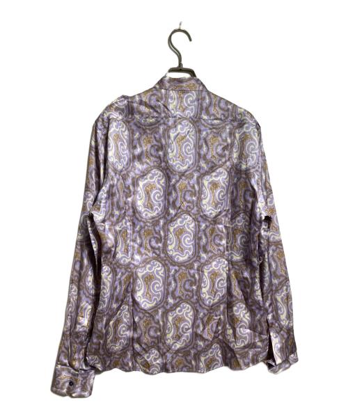 GUCCI（グッチ）GUCCI (グッチ) 総柄シルクシャツ/All-over print silk shirt パープル サイズ:39の古着・服飾アイテム