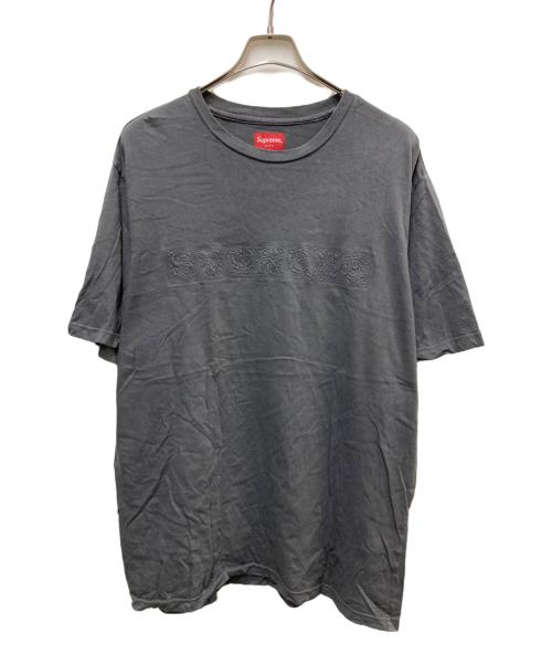 SUPREME（シュプリーム）Supreme (シュプリーム) EMBOSSED VINES S/S TOP グレー サイズ:Lの古着・服飾アイテム