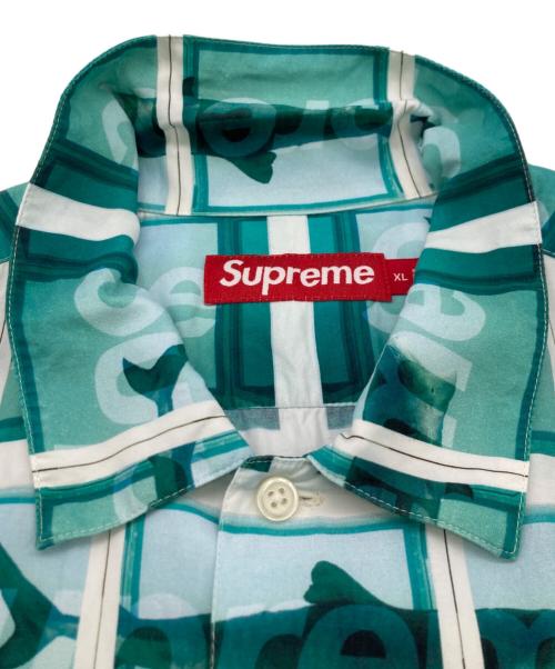SUPREME（シュプリーム）Supreme (シュプリーム) Damien Hirst S/S Shirt ブルー サイズ:XLの古着・服飾アイテム