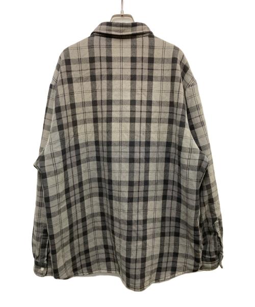 SUPREME（シュプリーム）SUPREME (シュプリーム) Quilted Flannel Snap Shirt グレー サイズ:XLの古着・服飾アイテム