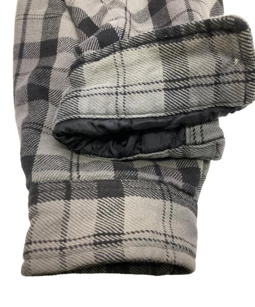 SUPREME（シュプリーム）SUPREME (シュプリーム) Quilted Flannel Snap Shirt グレー サイズ:XLの古着・服飾アイテム